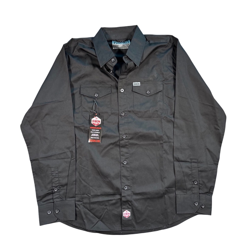 DIXXON Workforce Black Button Down Shirt Size XL Brand New With Tags